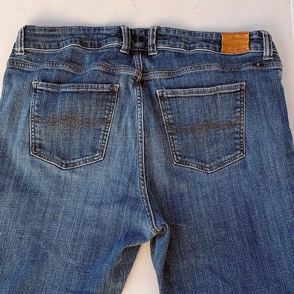 Lucky Brand Emma Crop Jeans-Size 16W-Whiskering-High Rise-Curvy Fit-Minimal - Picture 5 of 9
